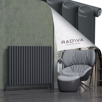 Radiva - Mati Alüminyum Radyatör 1000x1402 Koyu Antrasit