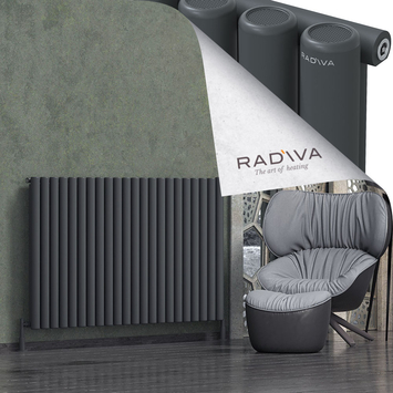 Radiva - Mati Alüminyum Radyatör 1000x1624 Koyu Antrasit