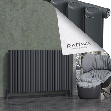 Radiva - Mati Alüminyum Radyatör 1000x1846 Koyu Antrasit