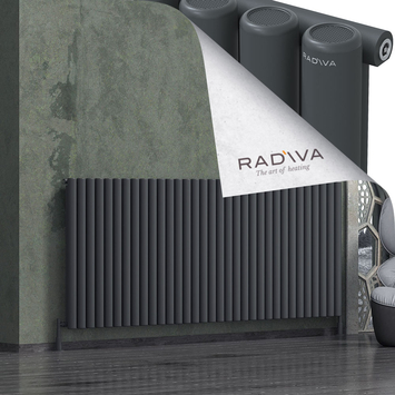 Radiva - Mati Alüminyum Radyatör 1000x2438 Koyu Antrasit