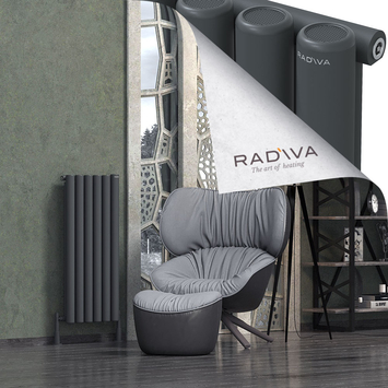 Radiva - Mati Alüminyum Radyatör 1000x440 Koyu Antrasit