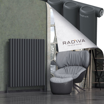 Radiva - Mati Alüminyum Radyatör 1200x1106 Koyu Antrasit