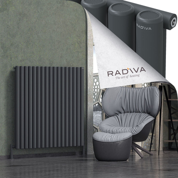 Radiva - Mati Alüminyum Radyatör 1200x1254 Koyu Antrasit