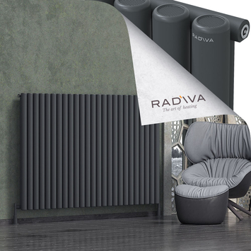 Radiva - Mati Alüminyum Radyatör 1200x1846 Koyu Antrasit