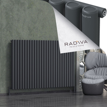 Radiva - Mati Alüminyum Radyatör 1200x1994 Koyu Antrasit