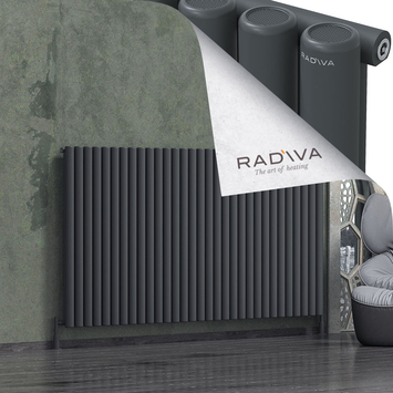 Radiva - Mati Alüminyum Radyatör 1200x2290 Koyu Antrasit