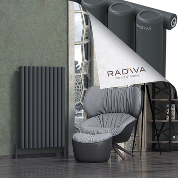Radiva - Mati Alüminyum Radyatör 1200x810 Koyu Antrasit
