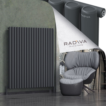 Radiva - Mati Alüminyum Radyatör 1500x1402 Koyu Antrasit