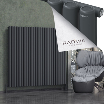 Radiva - Mati Alüminyum Radyatör 1500x1846 Koyu Antrasit