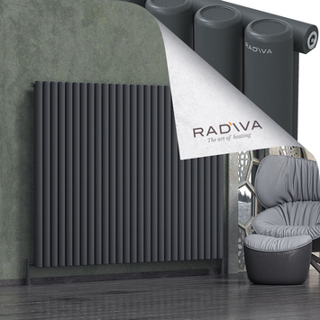 Radiva - Mati Alüminyum Radyatör 1500x1994 Koyu Antrasit