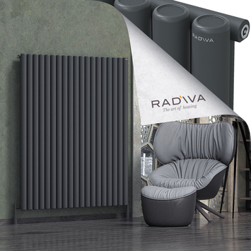 Radiva - Mati Alüminyum Radyatör 1600x1402 Koyu Antrasit