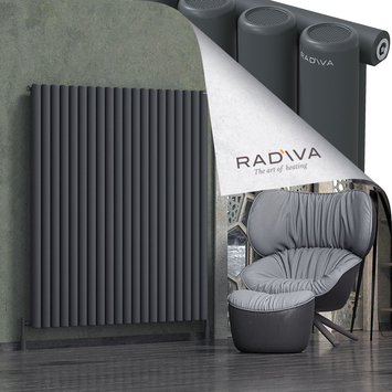 Radiva - Mati Alüminyum Radyatör 1600x1476 Koyu Antrasit