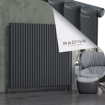 Radiva - Mati Alüminyum Radyatör 1600x1920 Koyu Antrasit