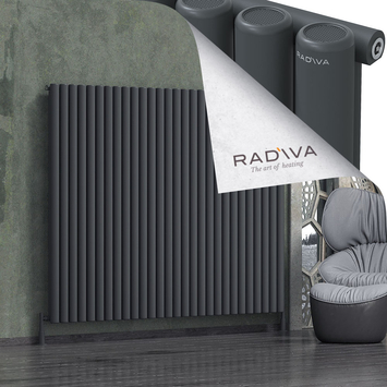 Radiva - Mati Alüminyum Radyatör 1600x2068 Koyu Antrasit