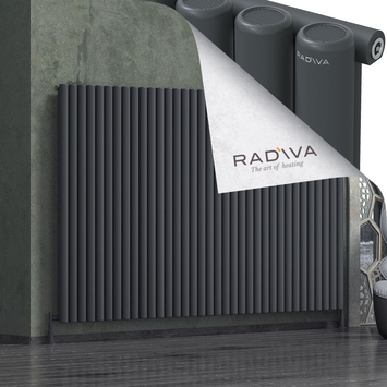Radiva - Mati Alüminyum Radyatör 1600x2586 Koyu Antrasit