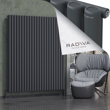 Radiva - Mati Alüminyum Radyatör 1800x1698 Koyu Antrasit