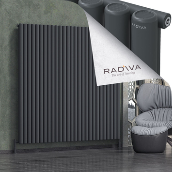 Radiva - Mati Alüminyum Radyatör 1800x1994 Koyu Antrasit