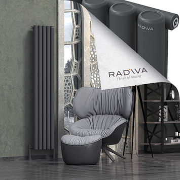 Radiva - Mati Alüminyum Radyatör 1800x366 Koyu Antrasit