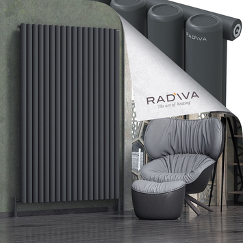 Radiva - Mati Alüminyum Radyatör 1900x1328 Koyu Antrasit