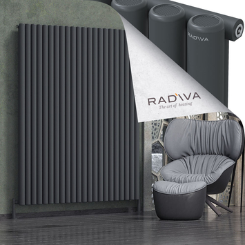 Radiva - Mati Alüminyum Radyatör 1900x1624 Koyu Antrasit