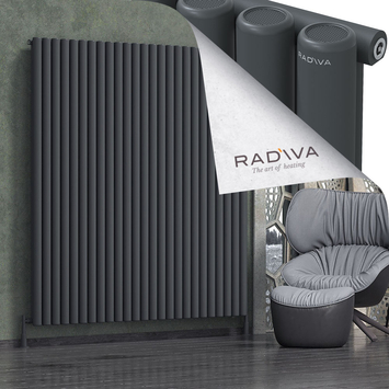 Radiva - Mati Alüminyum Radyatör 1900x1846 Koyu Antrasit