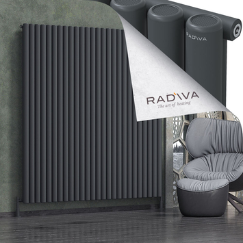 Radiva - Mati Alüminyum Radyatör 1900x1920 Koyu Antrasit