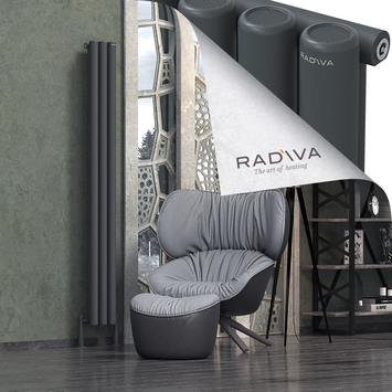 Radiva - Mati Alüminyum Radyatör 1900x218 Koyu Antrasit