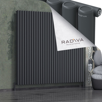 Radiva - Mati Alüminyum Radyatör 1900x2290 Koyu Antrasit