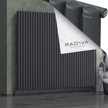 Radiva - Mati Alüminyum Radyatör 1900x2512 Koyu Antrasit
