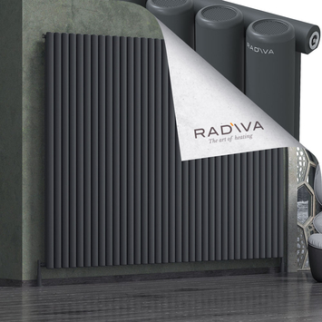 Radiva - Mati Alüminyum Radyatör 1900x2586 Koyu Antrasit