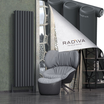 Radiva - Mati Alüminyum Radyatör 1900x588 Koyu Antrasit