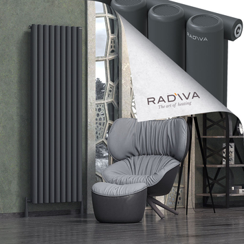 Radiva - Mati Alüminyum Radyatör 1900x662 Koyu Antrasit