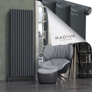 Radiva - Mati Alüminyum Radyatör 1900x810 Koyu Antrasit