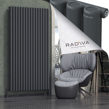 Radiva - Mati Alüminyum Radyatör 2000x1180 Koyu Antrasit