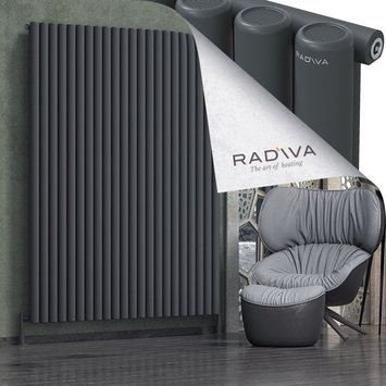 Radiva - Mati Alüminyum Radyatör 2000x1624 Koyu Antrasit