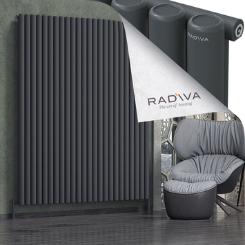 Radiva - Mati Alüminyum Radyatör 2000x1772 Koyu Antrasit