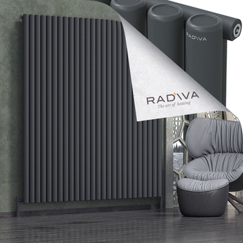 Radiva - Mati Alüminyum Radyatör 2000x1920 Koyu Antrasit