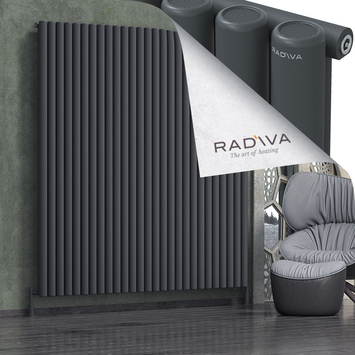 Radiva - Mati Alüminyum Radyatör 2000x1994 Koyu Antrasit