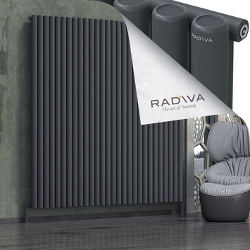 Radiva - Mati Alüminyum Radyatör 2000x2068 Koyu Antrasit
