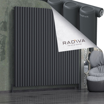 Radiva - Mati Alüminyum Radyatör 2000x2142 Koyu Antrasit
