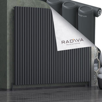 Radiva - Mati Alüminyum Radyatör 2000x2586 Koyu Antrasit