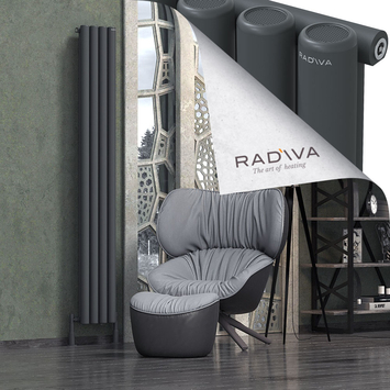 Radiva - Mati Alüminyum Radyatör 2000x292 Koyu Antrasit