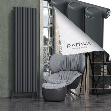 Radiva - Mati Alüminyum Radyatör 2000x662 Koyu Antrasit