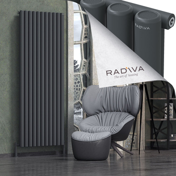Radiva - Mati Alüminyum Radyatör 2000x810 Koyu Antrasit