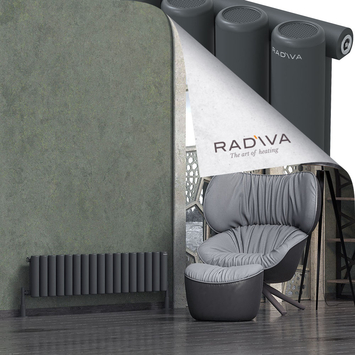 Radiva - Mati Alüminyum Radyatör 300x1254 Koyu Antrasit
