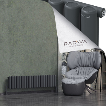 Radiva - Mati Alüminyum Radyatör 300x1476 Koyu Antrasit