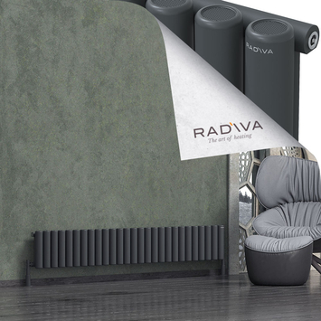 Radiva - Mati Alüminyum Radyatör 300x1994 Koyu Antrasit