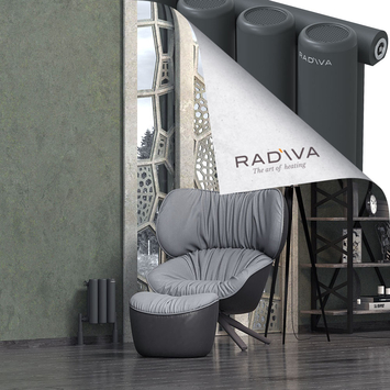 Radiva - Mati Alüminyum Radyatör 300x218 Koyu Antrasit