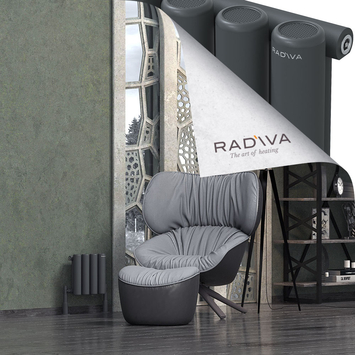 Radiva - Mati Alüminyum Radyatör 300x292 Koyu Antrasit