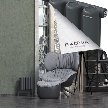 Radiva - Mati Alüminyum Radyatör 300x366 Koyu Antrasit